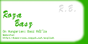 roza basz business card